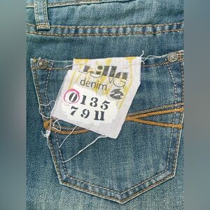 LOW RISE BILLABONG DISSTRESSED NEW W TAGS Blue JEANS SIZE 0 JUNIORS